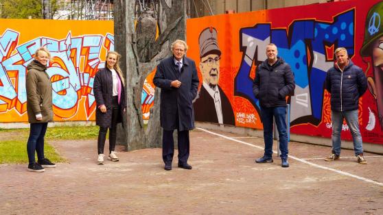 3 mei 2021 - Verbeelding van het begrip vrijheid in graffiti art op het Zuid-Hollandplein